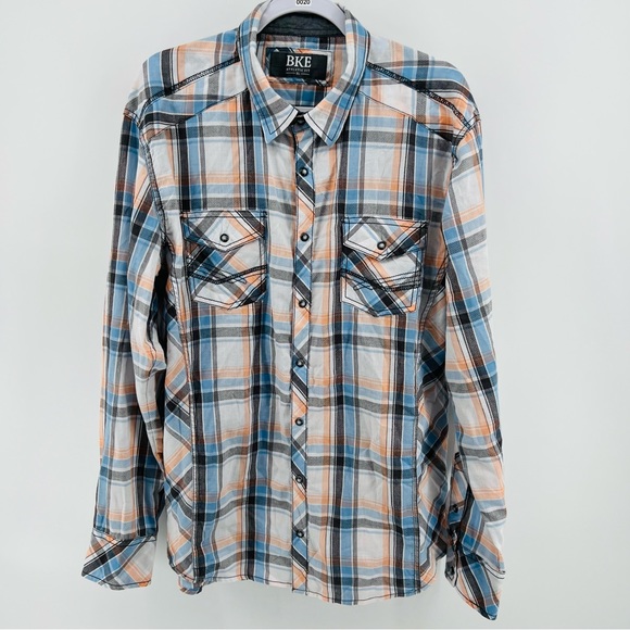 BKE Other - Bke buckle athletic fit Xl snap button up shirt. Plaid